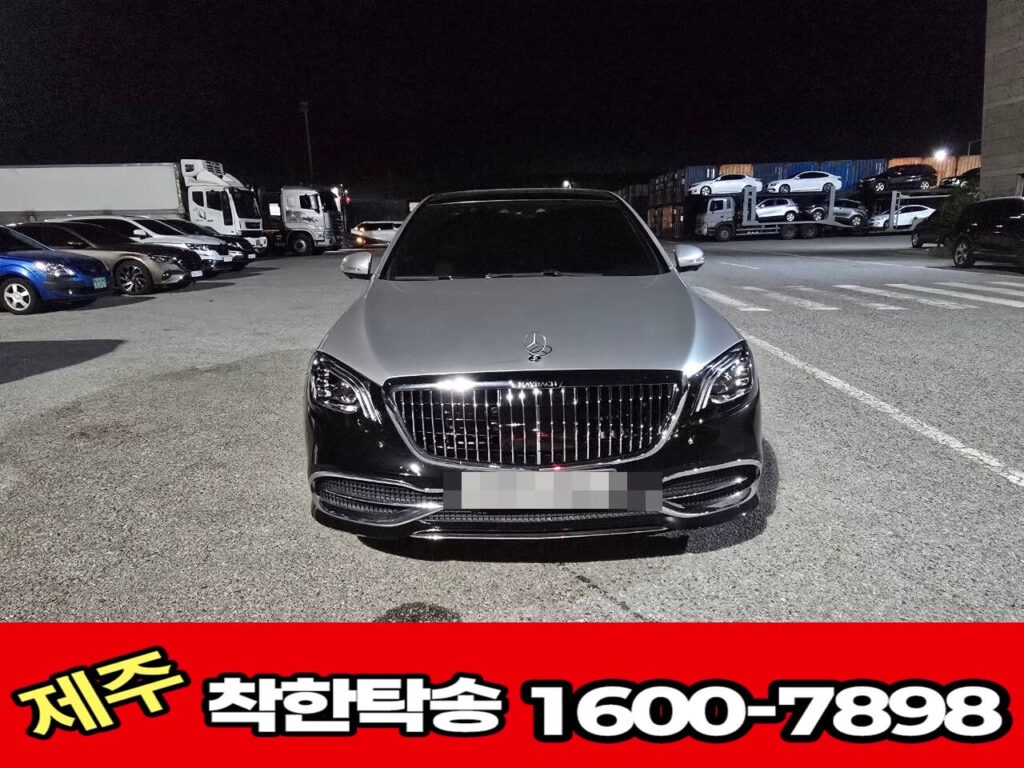 제주항에서 선적 대기중