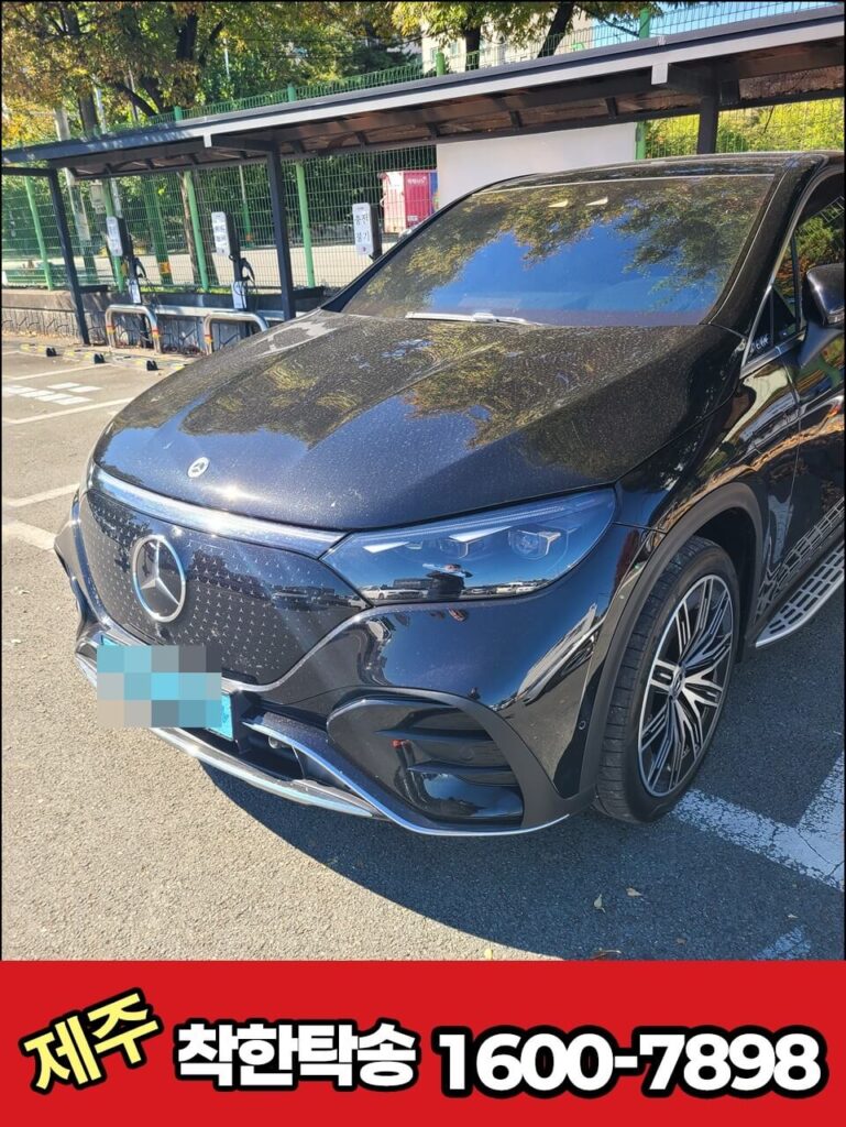 벤츠 목포항 도착 사진 측면 검차중1