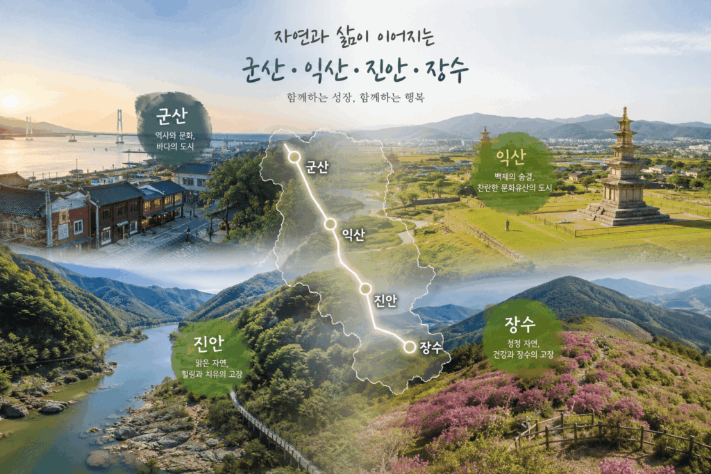 군산 익산시 장수군 잔안